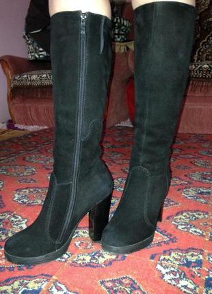 Продам жіночі зимові замшеві чоботи.женские зимние сопоги.2 фото