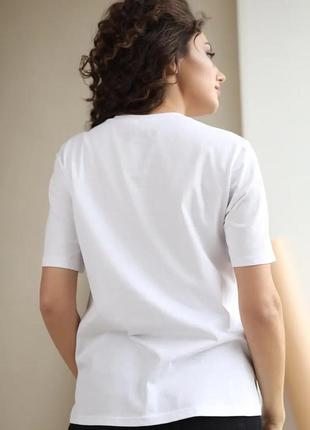 Футболка біла для вагітних з секретом для годування з написом (футболка для беременных)4 фото