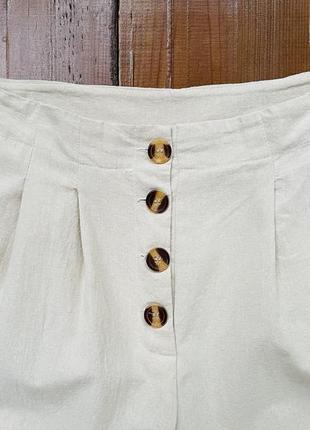 Женские бежевые джогеры укороченные брюки2 фото