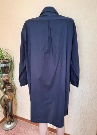 Натуральная  рубашка туника платье с вышивкой4 фото
