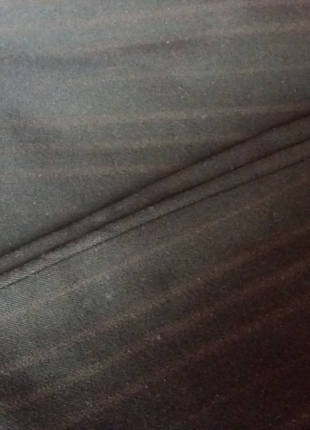 Красивые, теплые темно-коричневые в полоску, брюки на флисе. 46-501 фото