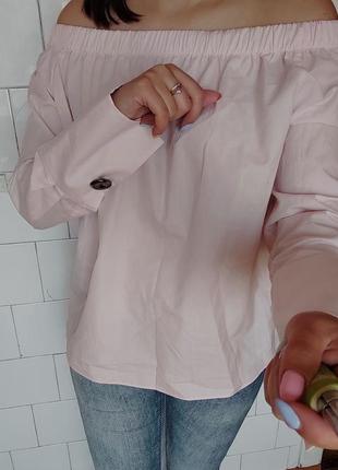 Топ сорочка блуза zara пудрового кольору3 фото