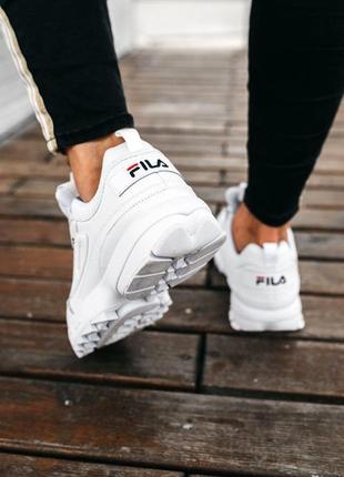 Чоловічі кросівки fila disruptor 2 white2 фото