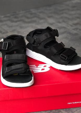 Женские босоножки new balance black mesh/textile sandals