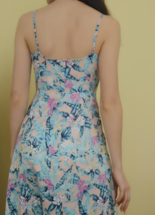 Платье сарафан в цветочный принт2 фото