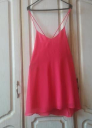 Яскрава неонова пляжна туніка