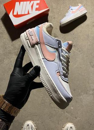 🔥 кросівки  nike air force 1 shadow sail crimson tint1 фото