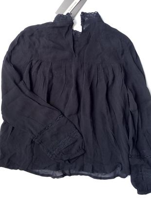 Шифоновая блуза с вышивкой vero moda (xs)6 фото