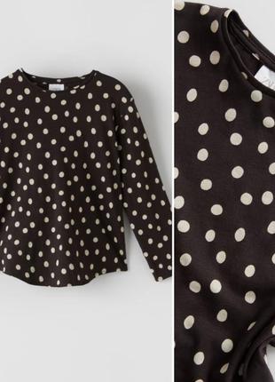 🌹фірмова кофточка в горошок zara 128, 134 р