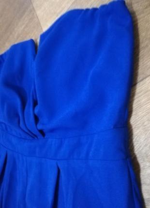 Комбинезон комбінезон жіночий брюками синій вечірній нарядный выпускной женский синий без бретелек брюками нарядный вечерний george новый3 фото