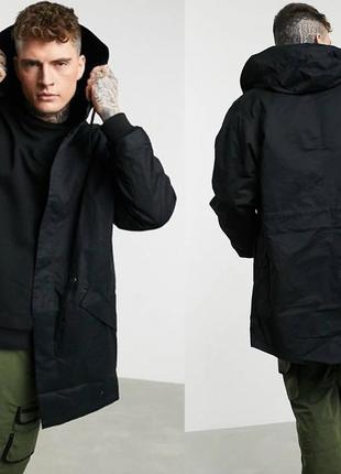 Легкая парка на весну/осень asos design, оверсайз, размер l-xl