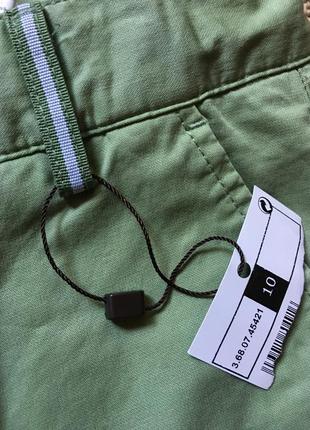 Стильные брюки джинсы прямые зеленые4 фото