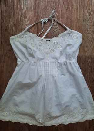 Батистовая майка-туника, топ