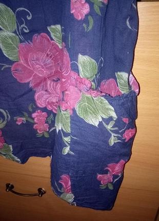 Яркая блуза-туника из италии из тончайшего батиста2 фото