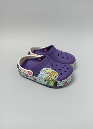 Сабо, кроксы crocs lights frozen fever размер 28 (17,7 см.)