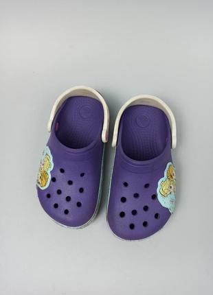 Сабо, кроксы crocs lights frozen fever размер 28 (17,7 см.)2 фото