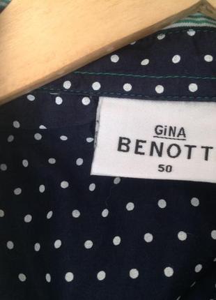 Італійська х/б сорочка gina benotti 60-623 фото