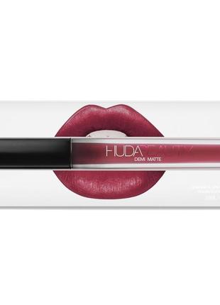 Huda beauty demi matte  cream lipstick lady boss2 фото