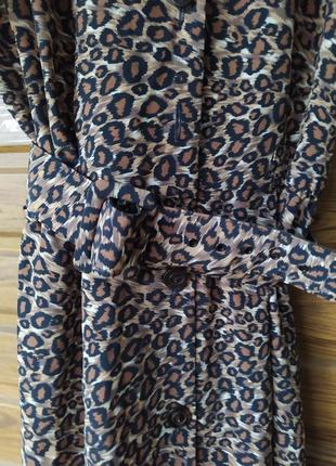 Леопардова ретро - сукні з поясом4 фото