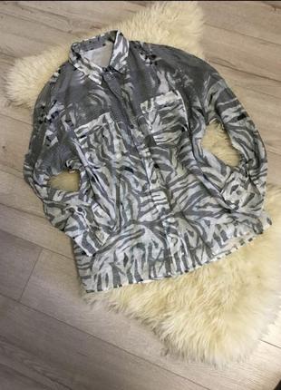 Marc caint легкая рубашка в абстрактный принт)рубашка блуза