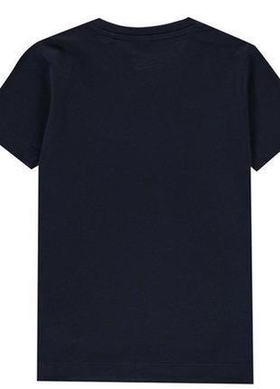 Slazenger детская подрастковая футболка синяя голубая черная хлопок 9 10 11 12 лет5 фото