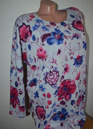 Обалденная блуза , кофта в цветочный принт от george3 фото