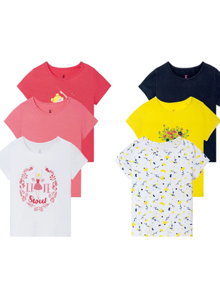 Набір нових футболок lupilu дівчинка