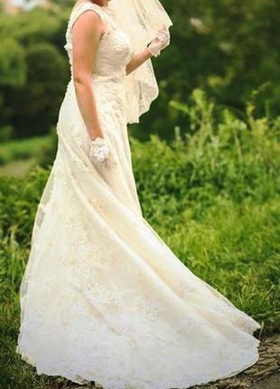 Очень нежное, красивое свадебное платье