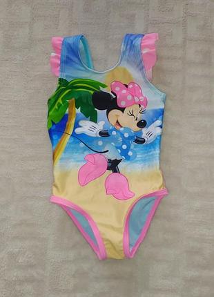 Яркий купальник disney minnie mouse на рост 68-74 см