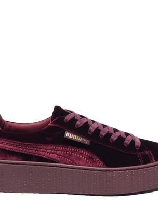 Кроссовки puma x rihanna fenty creeper velvet royal/purple3 фото