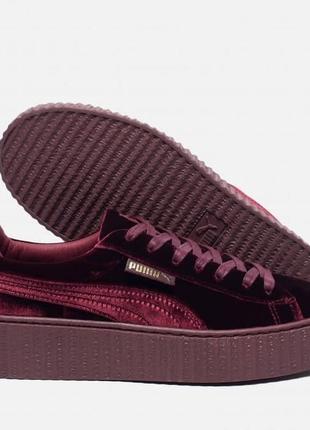 Кроссовки puma x rihanna fenty creeper velvet royal/purple2 фото