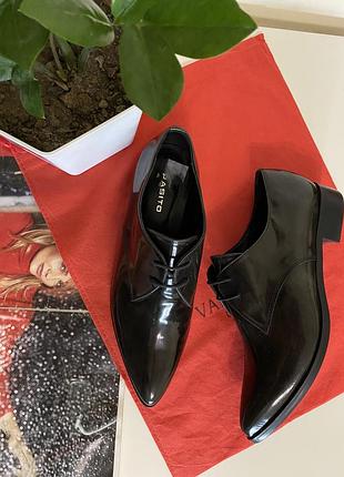 Pasito кожаные туфли 38-38,5 размер лаковая кожа