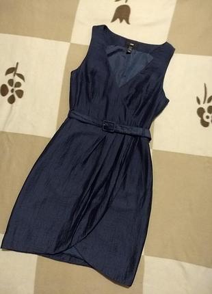 Сріблясто-сіру сукню на запах h&m