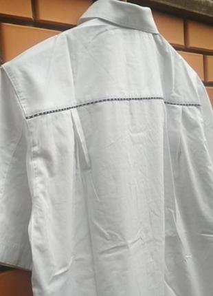 Красивая стильная белая рубашка от gmk10 фото