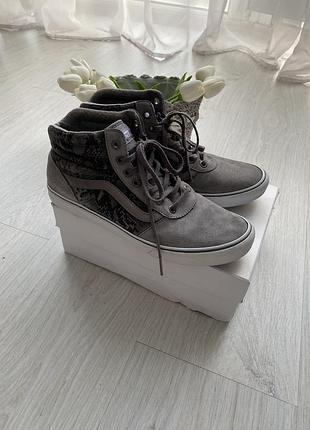 Кеды кроссовки vans натуральная замша