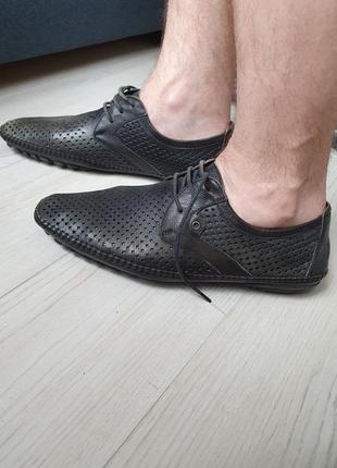 Туфли мокасины лоферы кожа 41-42 размер5 фото