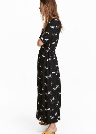 Платье с птичками от h&m, новое, s-m