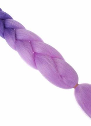 Канекалон 1.2м, 100 гр омбре градиент синтетическое моноволокно в47 фиолетовый-сиреневый1 фото