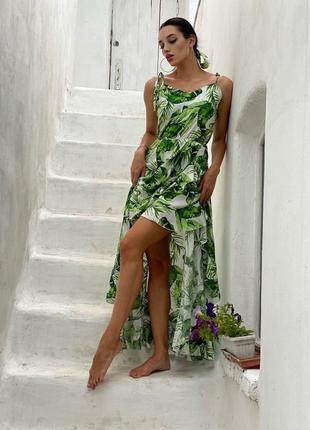 Уютный летний сарафанчик на бретелях
