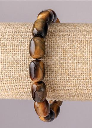 Браслет натуральный камень тигровый глаз