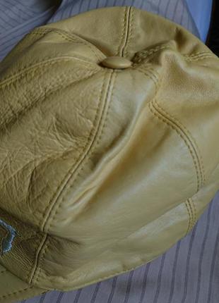 Брендова фірмова шкіряна кепка trussardi,оригінал,нова з бірками,100% натуральна шкіра.5 фото