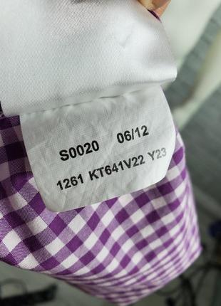Рубашка в клетку с воротником стойкой lyle & scott10 фото