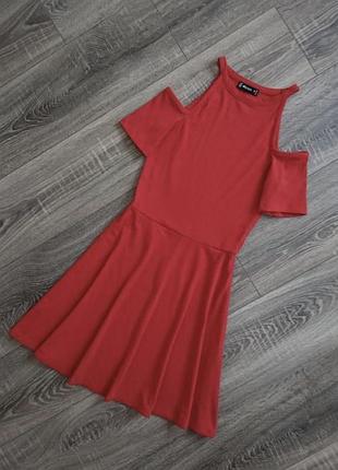 Сарафан сукня з розрізами на плечах сонце рубчик