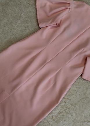 Святкова сукня пудрово-рожевого кольору 48, 50, 52 розмірів3 фото