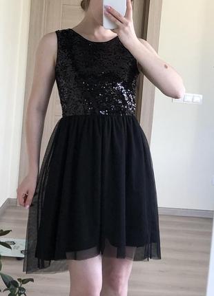Черное платье h&m