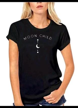 Бавовняна футболка moon child 🌙 one-size2 фото