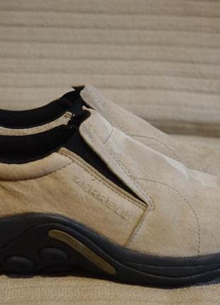 Фирменные замшевые спортивные туфли цвета койот merrell jungle moc 43 1/2 р. ( 28 см.)6 фото
