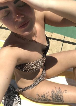 Купальник леапаровый сборочка