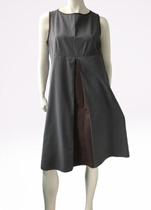 Платье свободного кроя с коричневой вставкой бренда 1 et 1 font 3, франция, оригинал
