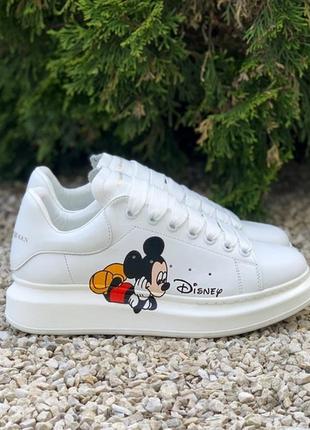 Кросівки alexander mcqueen white/disney кроссовки